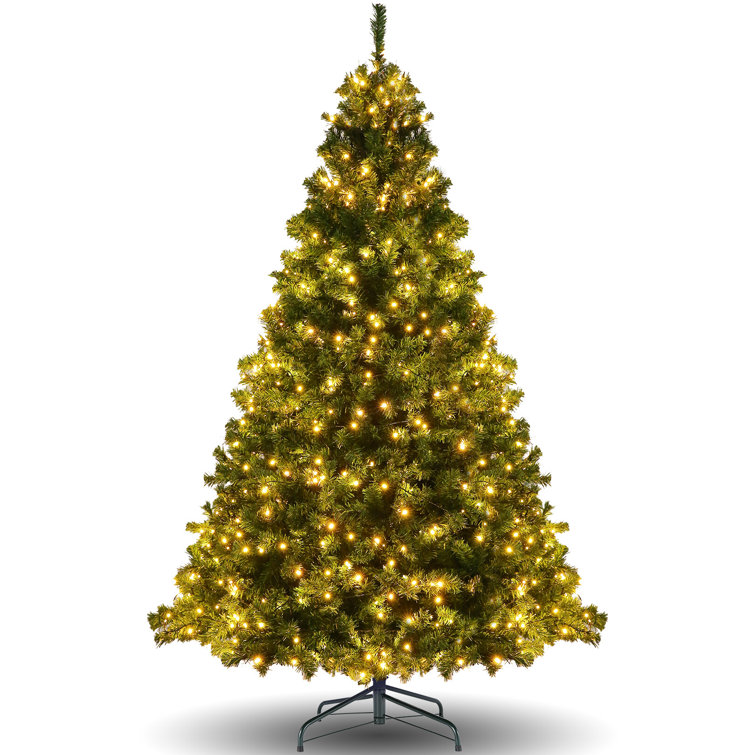 The Holiday Aisle® 72'' Lighted Artificial Spruce Christmas Tree